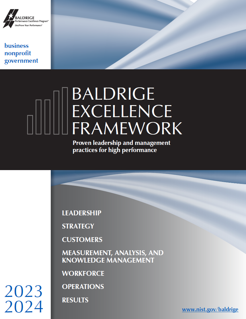 Baldrige Excellence Framework - Business, Nonprofit, Government (2023-24 Edition)(Print)