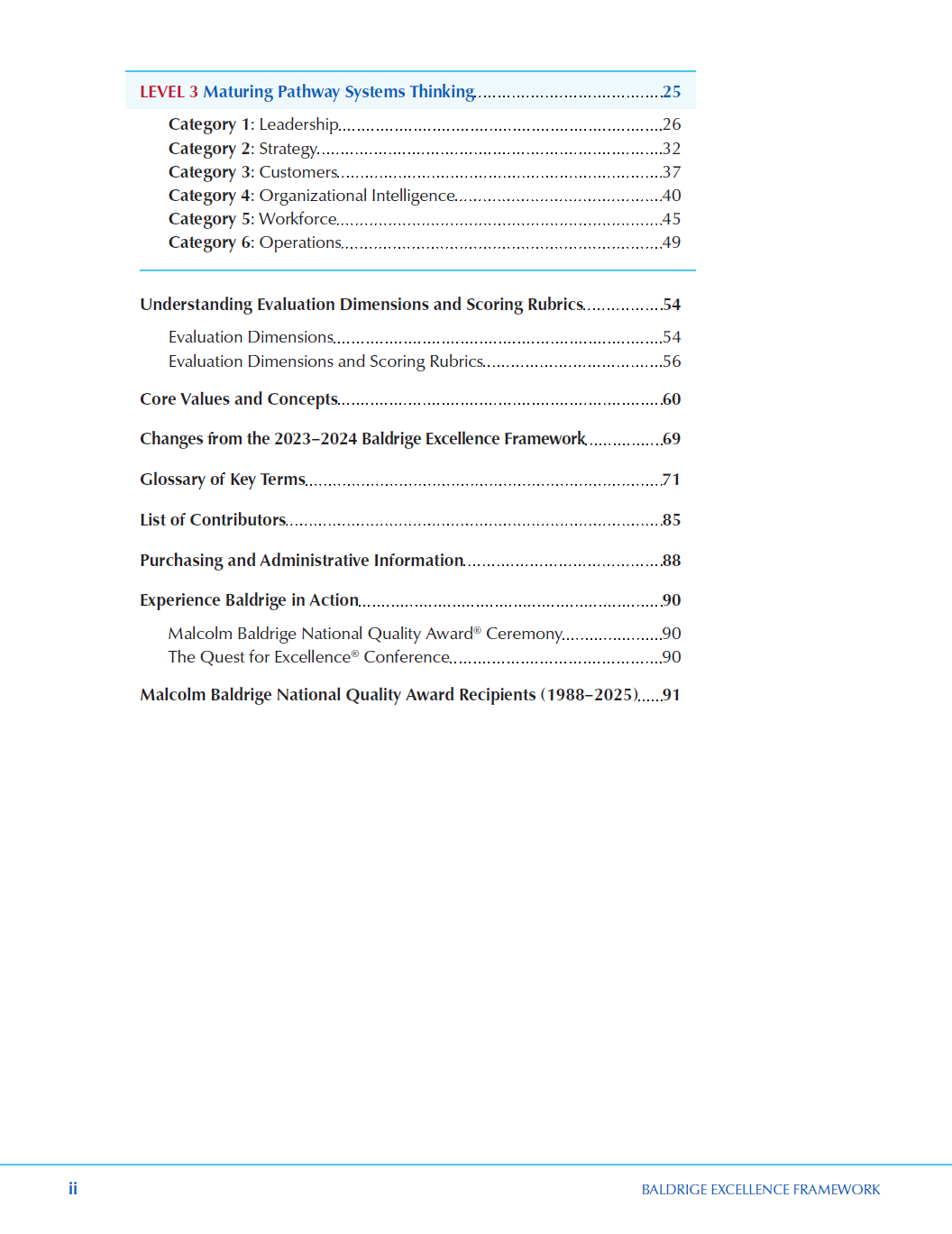 Baldrige Excellence Framework (2026 Revision)(Digital Download)